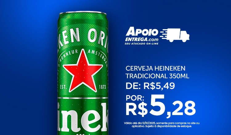 Cerveja Heineken Tradicional 350ml  12/10